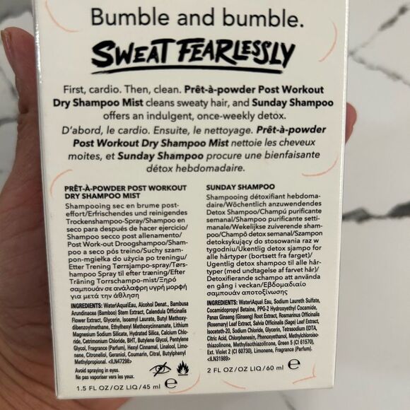 Bumble and bumble sweat fearlessly set - Picture 2 of 2